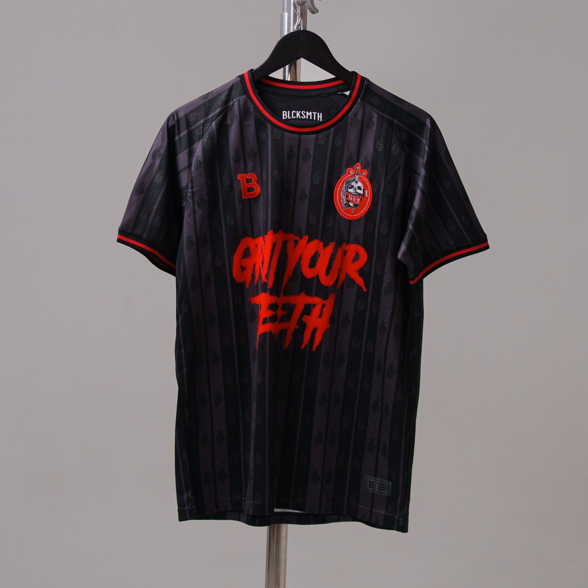 Grizzled Young Veterans Football Jersey - Black