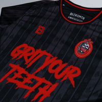 Grizzled Young Veterans Football Jersey - Black