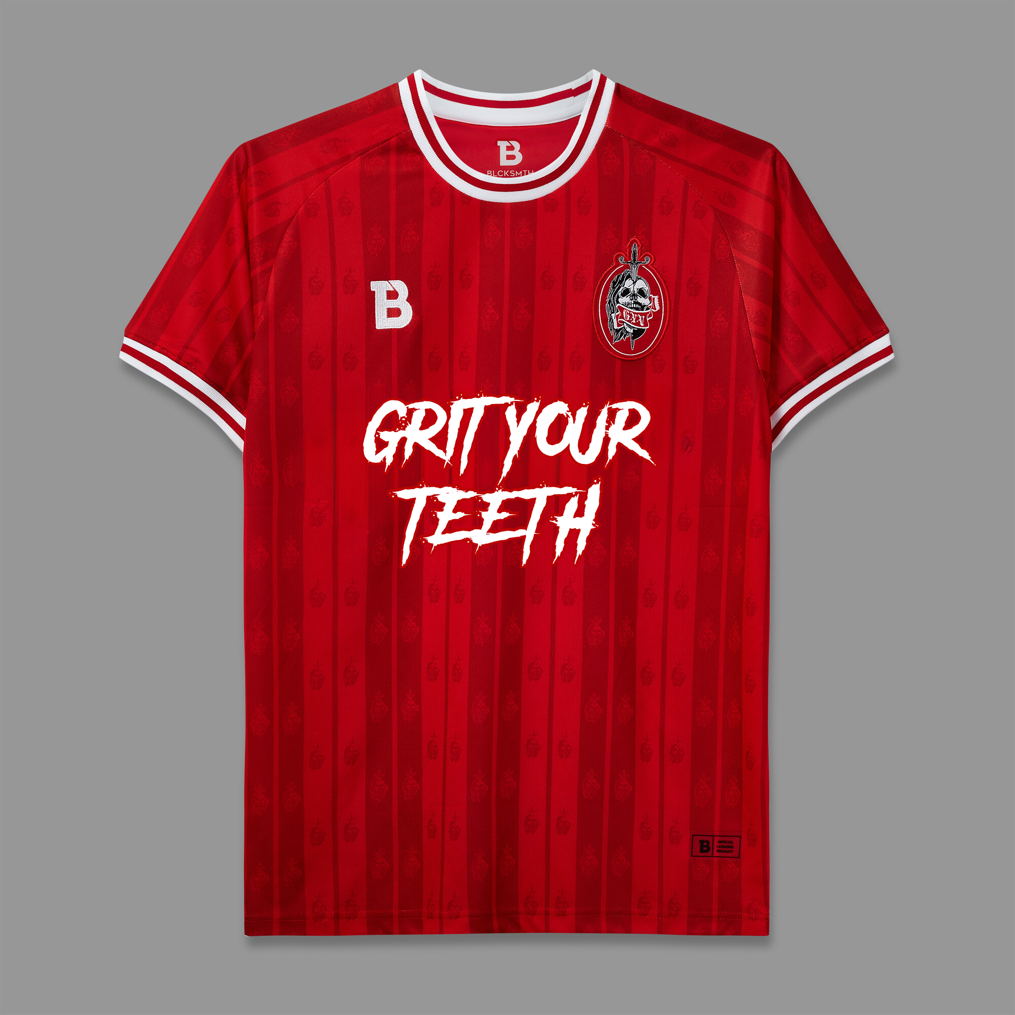 Grizzled Young Veterans Football Jersey - Red