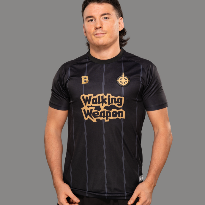 BLCKSMTH x NJPW - Bullet Club Soccer Jersey (Gold ver.) – TOKON